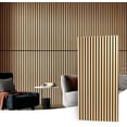 thumbnail image 5 of Wood Slat Acoustic Panels for Wall and Ceiling - Fluted Sound Absorbing Panel with Wood Finish - Walnut, 5 of 6