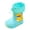 Blue, variant on Kids Rain Boots Waterproof Lightweight EVA Shoes for Toddler Girls Boys with Elastic Ankle and Non-Slip Sole