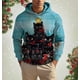 thumbnail image 2 of Sudadera con capucha navideña para hombre, sudadera con estampado 3D de Papá Noel, sudadera con capucha de gato navideño de otoño para hombre, ropa informal de festival para hombre, 2 of 5
