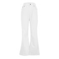 thumbnail image 2 of Yunliwuli Men's Retro Flare Pants, Solid Color Mid-Rise Trousers Casual Classic 70s Bell Bottom, 2 of 5