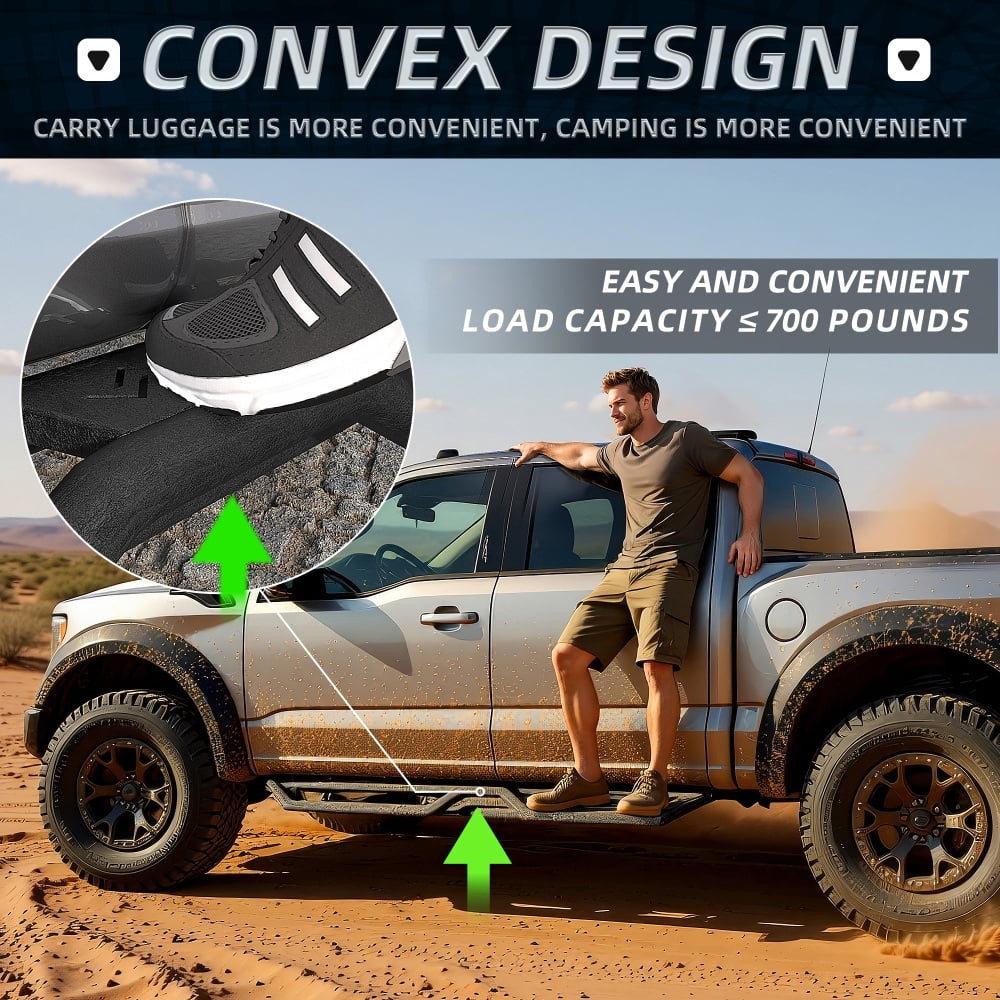 6" Running Boards Side Steps Compatbile with 2015-2026 Ford F-150 Super Crew Cab Nerf Bars