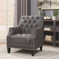 thumbnail image 2 of Picket House Furnishings Perry Button Tufted Accent Chair in Charcoal, 2 of 10