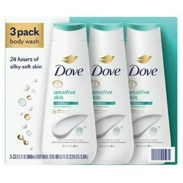 Dove Sensitive Skin Body Wash, 23 Fluid Ounce (Pack of 3)