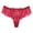 Red, variant on BYHONG Women's Sexy Lace Mid Rise Women's Underwear Hollow Out Women's T Shirt Oversized Shorts Panties&nbsp;for Women Black L