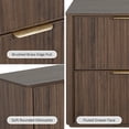 thumbnail image 6 of Furniture of America Zerik Modern Wood 2-Drawer Nightstand, Walnut, 6 of 18