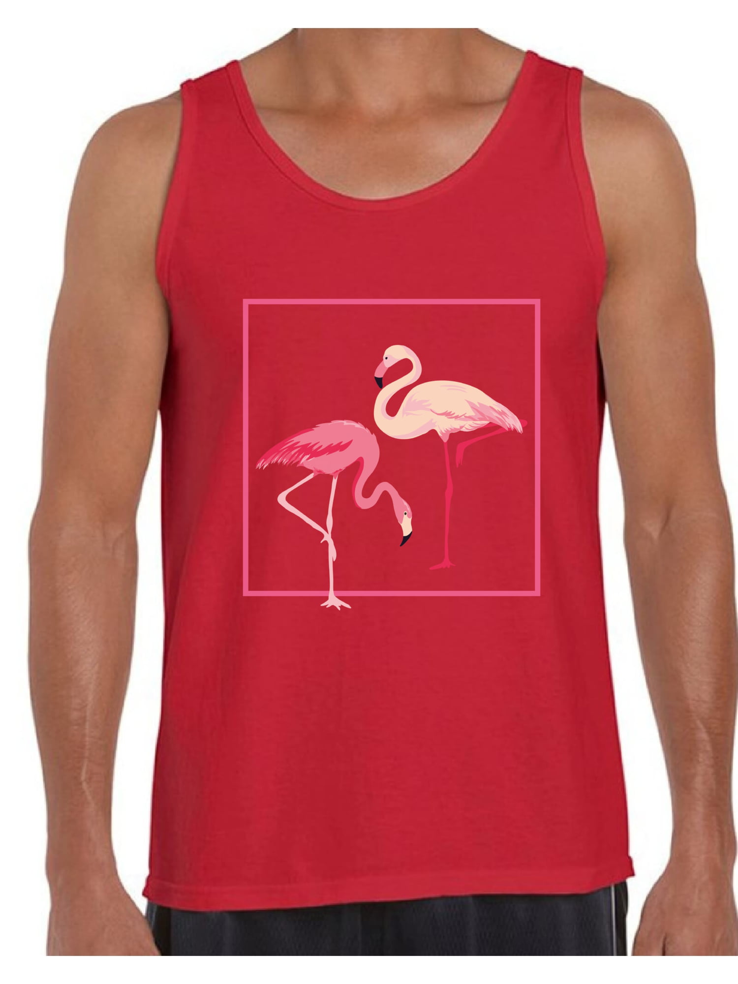 Awkward Styles - Awkward Styles Flamingo Love Tank Top for Men Pink ...