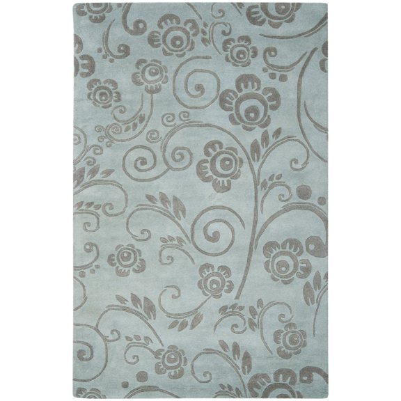 Safavieh Handmade Soho Scrolls Grey New Zealand Wool Rug