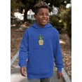 thumbnail image 2 of Buon Ferragosto Pineapple Doodle Hoodie Juniors -Image by Shutterstock,  Small, 2 of 4
