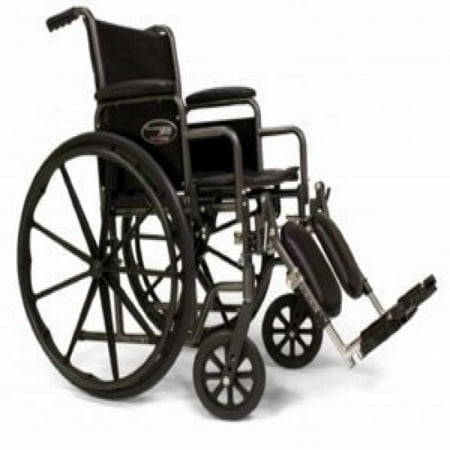 Swing Away Pro Traveler Everest & Jennings Traveler SE Wheelchair 16 X 16 Detachable Full Arm, Swing Away Footrest ()