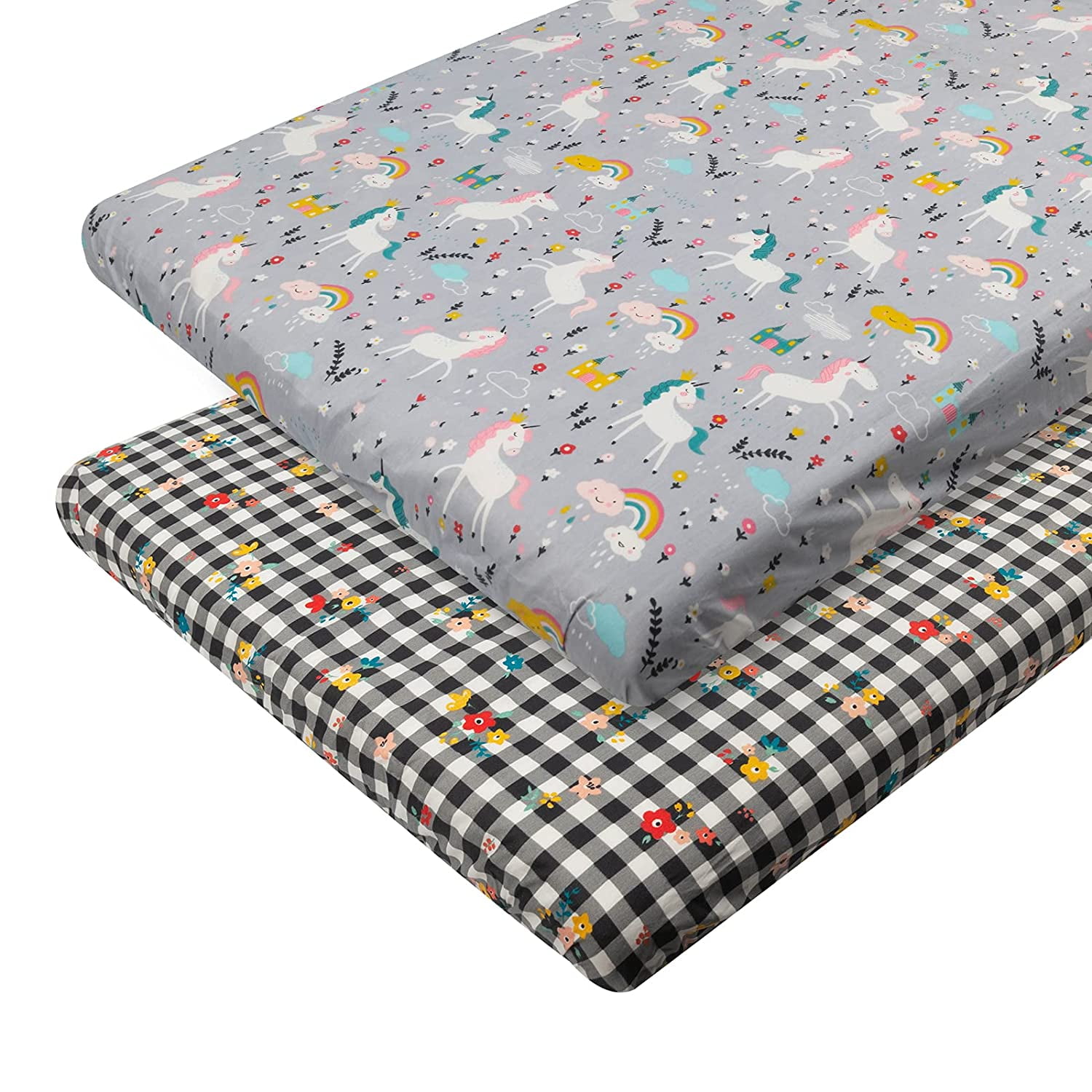 Baby Play Playard Sheets for Boys & Girls Cradle Sheets 100 Organic