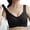 zb-Black, variant on HNMKIU Sports Bras for Women Pure Color Wireless Racerback No Underwire Tank Style Seamless Workout Bra