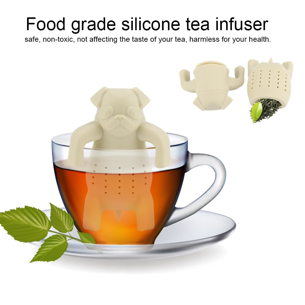 Mgaxyff Tea Strainer,Cute Silicone Tea Infuser Food Grade Dog Shape