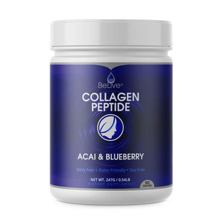 Collagen Peptides Powder Hydrolyzed Protein for Women and Men | Designed for Healthier Hair, Skin and Nail, Anti-Aging, Joint Support, Digestive System. Blueberry & Acai (Best Detox For Skin And Weight)