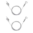thumbnail image 1 of MasteelfCA 2 Pcs Wire Rope Hangers Picture Hook Hangers Sign Chandelier Hanging Hooks, 1 of 8