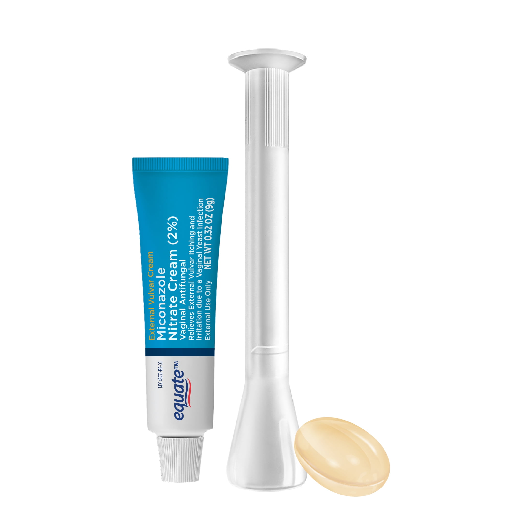 Equate Miconazole 1-Day Antifungal Combination Pack with Vaginal Insert and Cream