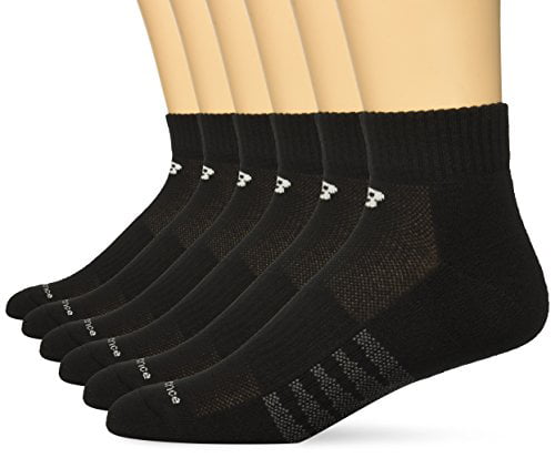 new balance men's socks black