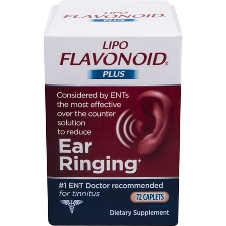 Lipo-Flavonoid Plus Ear Health Supplement Most Effective Over the Counter Solution to Reduce Ear Ringing #1 Ear, Nose, and Throat Doctor Recommended for Tinnitus, 72 (Best Over The Counter Medicine For A Chest Cold)