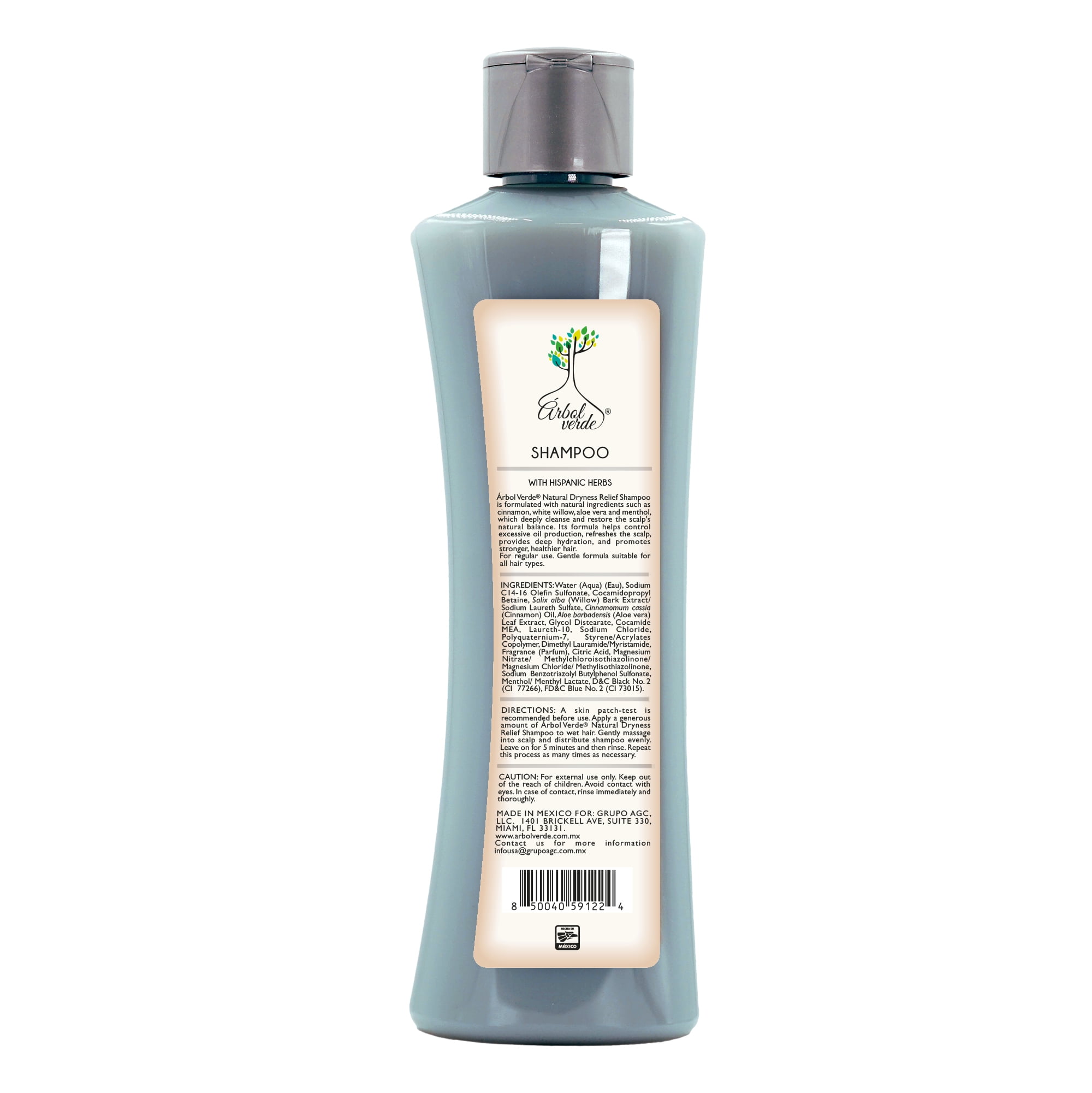 (2 pack) Arbol Verde Natural Anti-Dandruff Shampoo, 16.9 fl oz