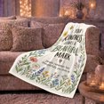 thumbnail image 6 of Kindness Quote Wildflower Butterfly Thank You, Cozy Typography Art Scene, Warm Flannel Blanket for Living Room and Reading Nook, Art Lovers Appreciation Gift, Artistic Home Decor, 6 of 9