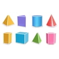 thumbnail image 2 of Paquete de 8 figuras geométricas flexibles, sólidos geométricos 3D, material de apoyo para matemáticas geométricas, útiles escolares para niños., 2 of 9