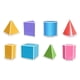 thumbnail image 2 of Juego de 8 formas geométricas plegables, material escolar, material didáctico, sólidos geométricos 3D, juguetes educativos para niños en el aula., 2 of 9