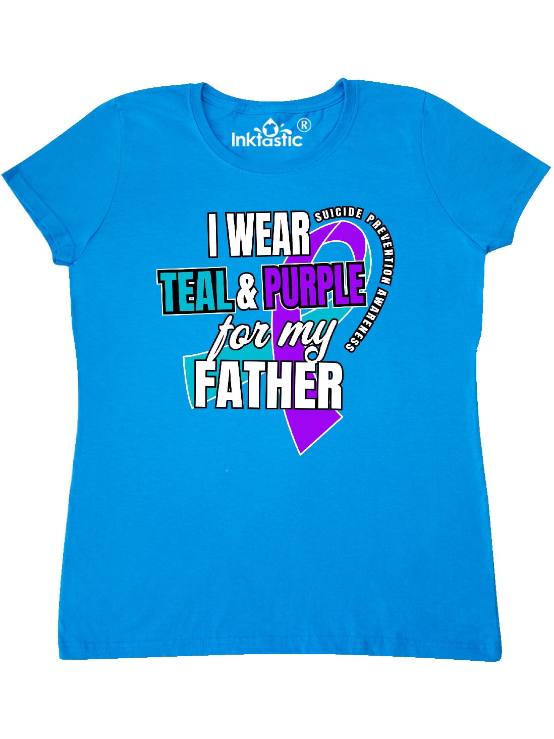 inktastic Suicide Prevention I Wear Teal and Purple for My Baby T-Shirt