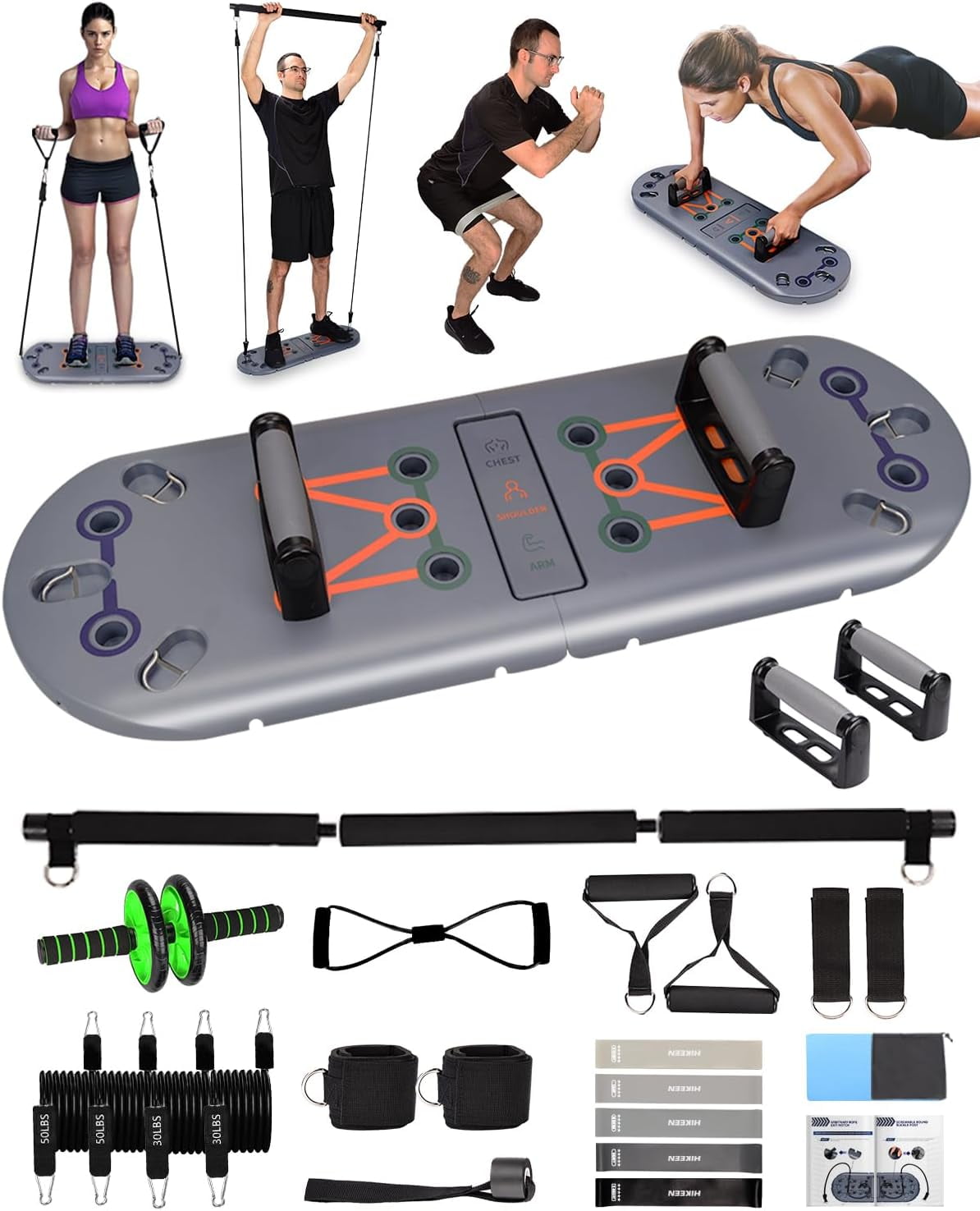 Perfect Fitness Pushup Elite Full Body Workout Gym Equipment Chest Exercise System 1 Pair of Stands Walmart