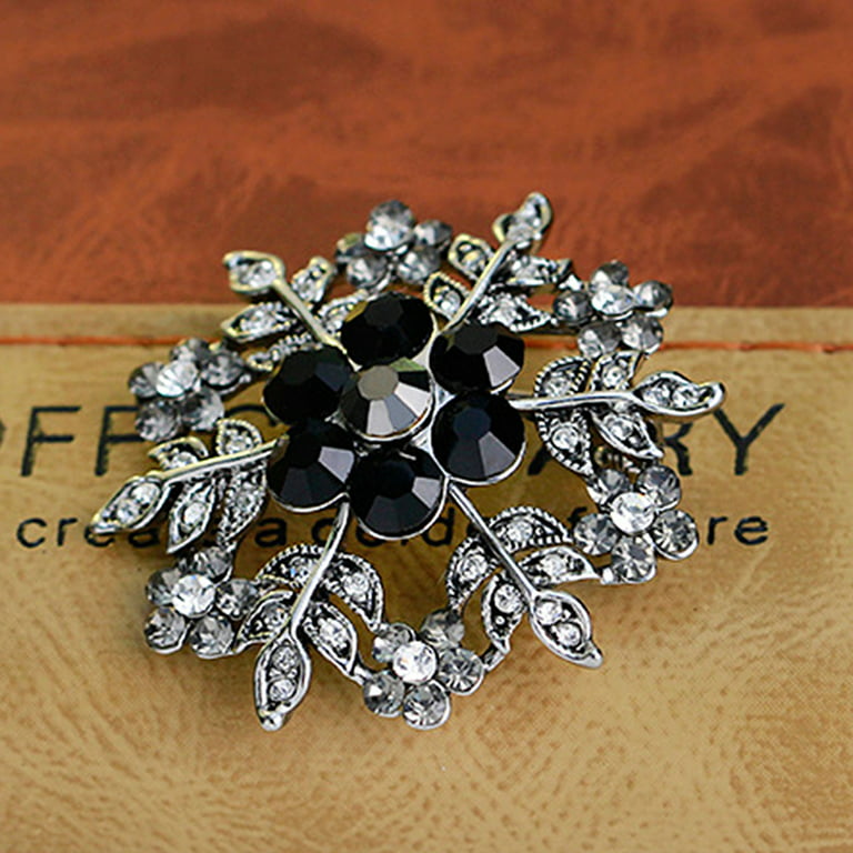  Brooches for Women, Fashion Rhinestone with Crystal Jewelry Women's  Brooches & Pins Christmas Gift: Clothing, Shoes & Jewelry