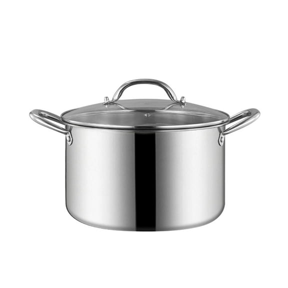 Jubipavy Pot And Pan Cookware Stainless Steel Thickened Soup Pot Large Capacity Double Ear Raised Soup Pot Kitchen Pots