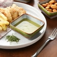 thumbnail image 7 of vancasso Stern, Grass Green 4-Piece Saucer Dish Set, Porcelain Snack Bowl, Square, 7 of 7