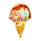 thumbnail image 1 of Globo de aluminio de 18 pulgadas con forma de donut, helado y caramelo, para decoración de fiestas de cumpleaños de bebés, con forma de piruleta, 1 of 6