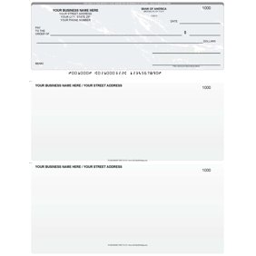 ABC Computer Checks, Standard Business Format, Top Check Style, Compatible with QuickBooks, Marble Gray (250 Sheets)