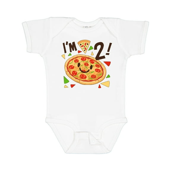 Inktastic Im Two Pizza Birthday Party Boys or Girls Baby Bodysuit