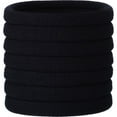 thumbnail image 1 of 50 diademas de cuerda para el cabello con lazo de toalla sin costuras negras para damas americanas, 1 of 5