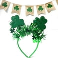 thumbnail image 2 of Qholemyo St Patricks Day Accessories Green Decorations Colorful Stripe Tassel Headband Irish Festival Party St Patricks Day Headpiece, 2 of 2
