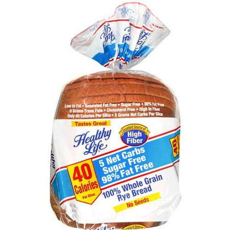 Healthy Life: 100 Percent Whole Grain Rye Bread Bread, 454 g