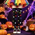 thumbnail image 2 of ZHOGXU Kids Halloween Elegant Polka Dot Pattern Thigh High Socks For Girls Soft Party Socks Running,Athletic,Black, 2 of 4