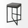 thumbnail image 5 of Geo Cube Black Metal and Gray Counter Stool, 5 of 8