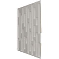 thumbnail image 4 of Ekena Millwork 19 5/8"W x 19 5/8"H Staggered Brick EnduraWall Decorative 3D Wall Panel, UltraCover Satin Blossom White (12-Pack for 32.04 Sq. Ft.), 4 of 6