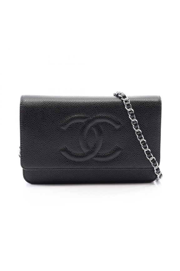 Pre-Owned Chanel Coco Mark Shoulder Bag/Handbag, Caviar Leather (Grained Calfskin), Women's,...