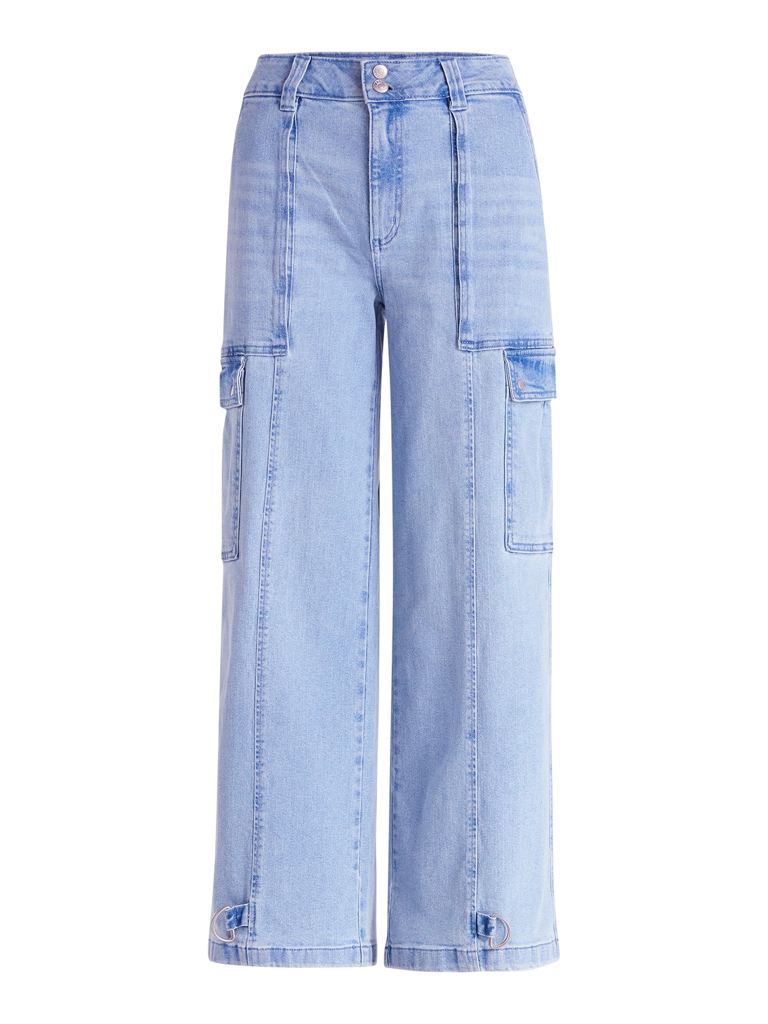 Scoop Women’s and Women’s Plus Utility Cargo Jeans, Sizes 0-26