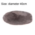 thumbnail image 2 of Nail Table Tapis Moelleux, Tapis Rond Antidérapant Moelleux Gris 40cm, 2 of 5