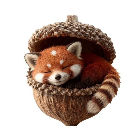 HOARBOEG 3.93in Forest Animals Christmas Tree Ornaments, Woodland Creature Decorations for Xmas Tree, Holiday Gift, Acrylic Animal Pendants for Festive Decor