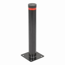 Vestil BOL-G-24-3.5 24 x 3.5 in. Steel Pipe Safety Bollard with Garage, Black