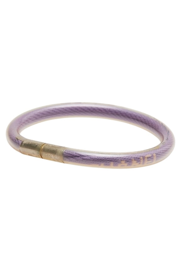 Pre-Owned Chanel Sport Line Logo Bracelet in Purple Clear Vinyl for Women (Good)