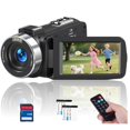 thumbnail image 1 of Cámara de video Yuejewlry 4K 75 MP 64 GB SD 18× Zoom y Webcam, 1 of 7