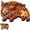 A#1, variant on Highland Cow Charcuterie Board, Solid Wood Cheese & Serving Board with 3D Carved Design, Farmhouse Wooden Charcuterie Board for Meats, Cheese & Snacks, Housewarming Gift (B)