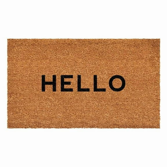 Calloway Mills 109981224 12 x 24 in. Hello Rectangular Doormat, Multi Color