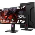 thumbnail image 2 of Restored KTC H27E22 27'' 240Hz QHD 1440P Gaming Monitor 144Hz 1ms 65W Type C USB DisplayPort HDMI HDR400 Tilt/Height/Pivot/Swivel Fast HVA AdaptiveSync VESA (Refurbished), 2 of 9