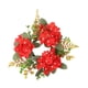 thumbnail image 5 of Guirnalda de velas navideñas, adorno para escritorio, decoración de mesa, corona artificial Rojo, 5 of 8
